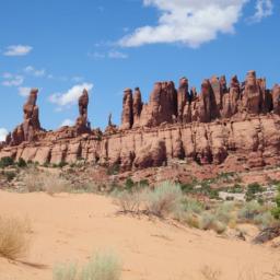 Rock formations in Arches National Park, UT