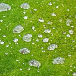Water on the moss, CO