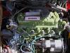This is the old Mini's engine bay.
